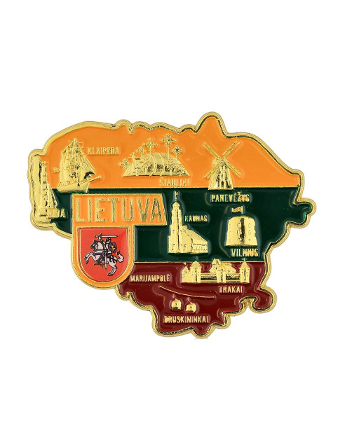 Lietuvos magnetas žemėlapio formos